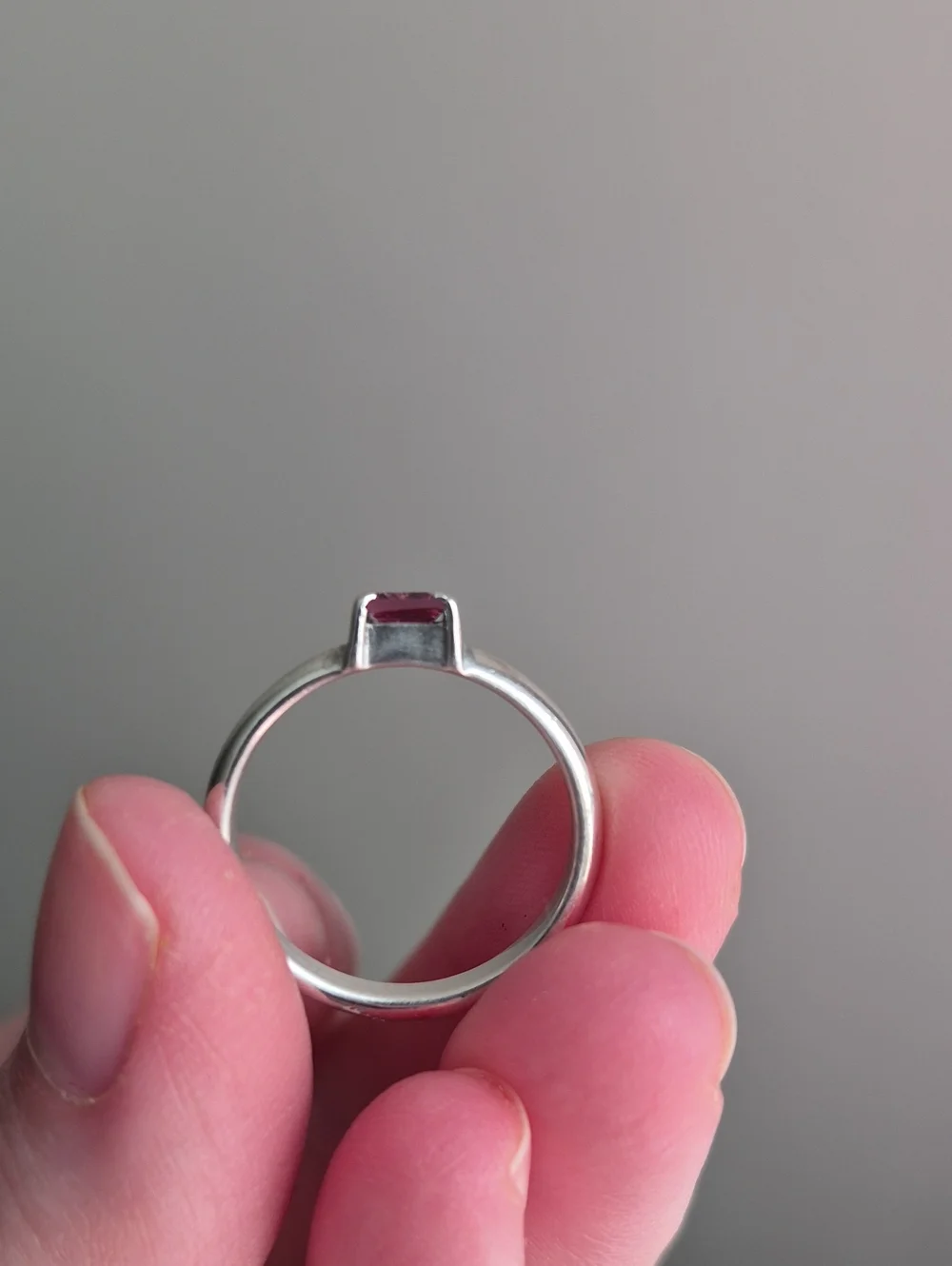 Tiffany & Co Pink Tourmaline Stacking Ring - Picture 4 of 8
